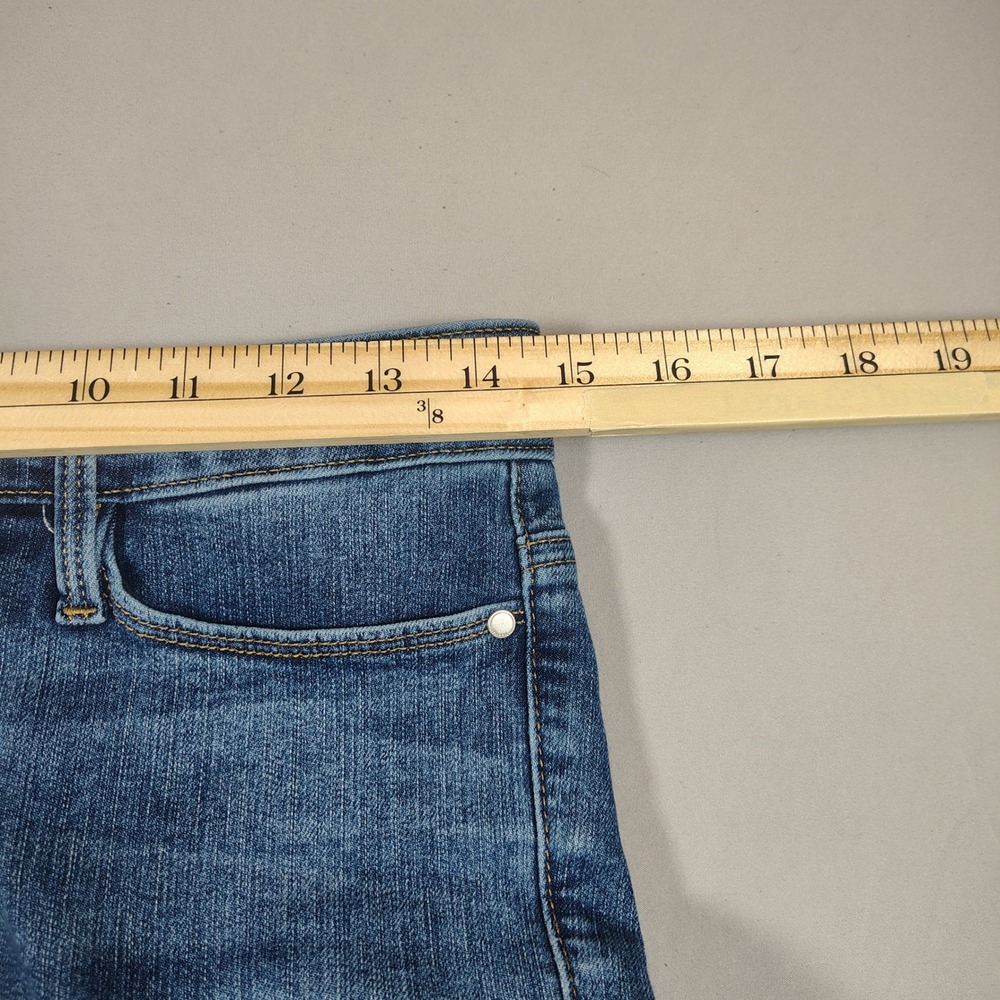 Athleta Sculptek Jean Women 29 Blue Mid Rise Stretch Denim Straight Cotton Blend - Picture 5 of 11